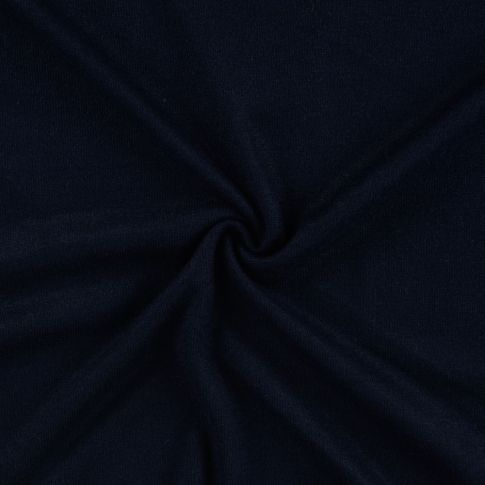Tissu Maille Jersey uni chiné Bleu marine