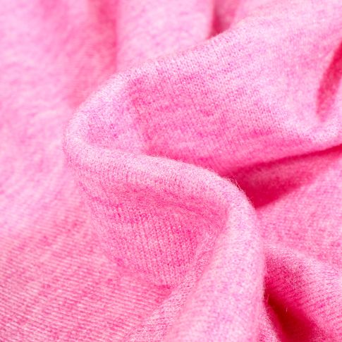Tissu Maille viscose extensible Angel Rose bonbon