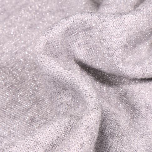 Tissu Maille Viscose lurex Julia Argent