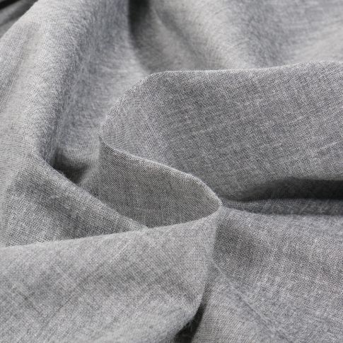 Tissu Chambray léger Néo sur fond Gris