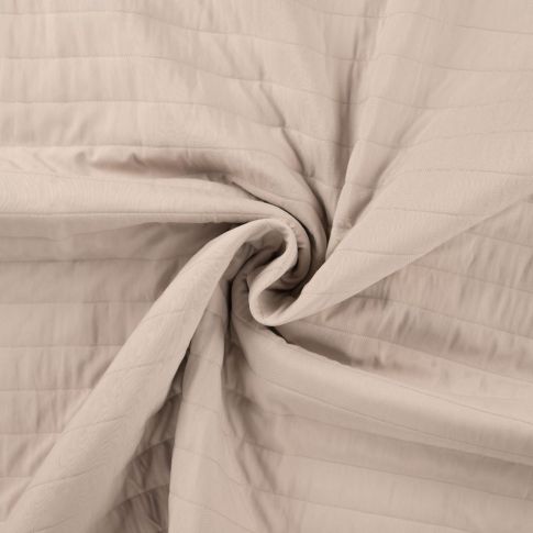 Tissu Coupe-Vent Matelassé uni Beige