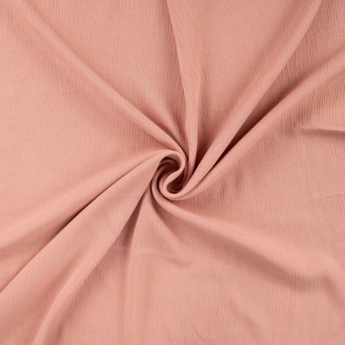 Tissu Crépon de Viscose uni Saumon