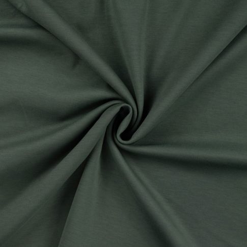 Tissu Jersey Scuba aspect Modal uni Vert foncé