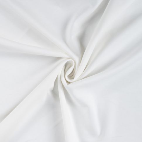 Tissu Jersey Scuba aspect Modal uni Blanc