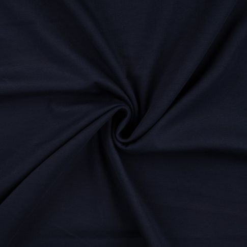 Tissu Jersey Scuba aspect Modal uni Bleu marine