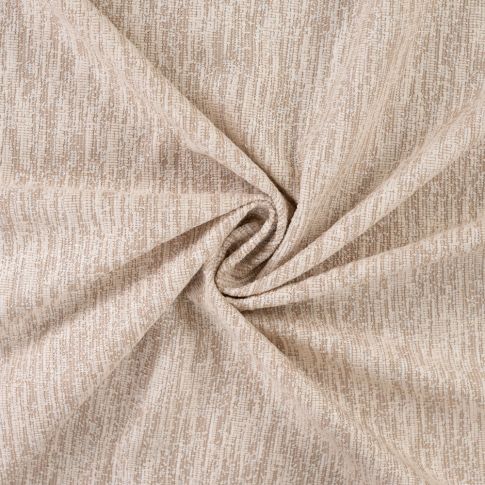 Tissu Jacquard rayures déstructurées uni Beige