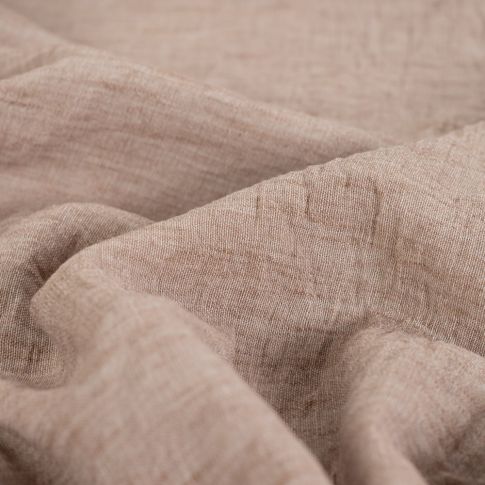Tissu aspect Lin uni Beige