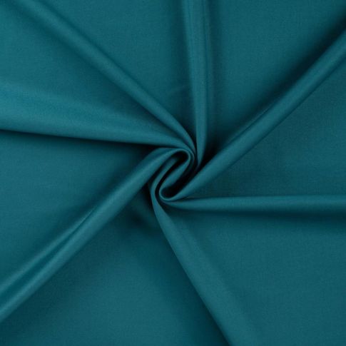 Tissu Gabardine Allegra légère extensible uni  Bleu canard