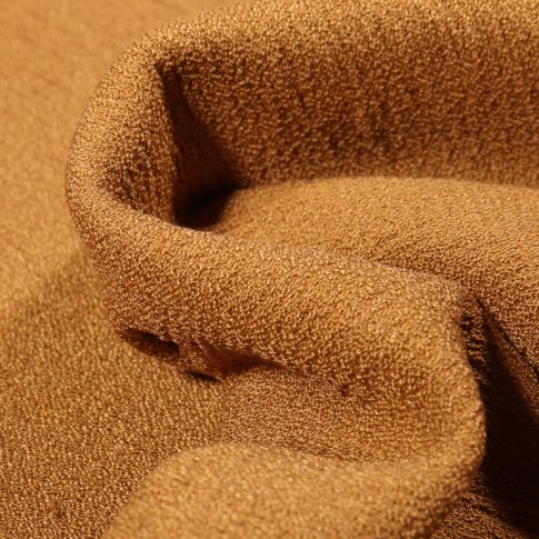 Tissu Crêpe texturé Uni sur fond Moutarde