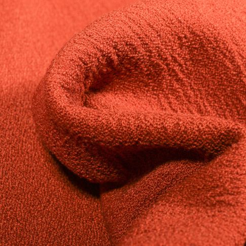 Tissu Crêpe texturé Uni sur fond Rouille