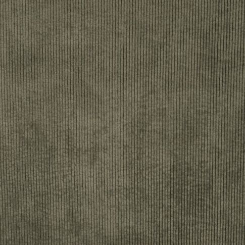 Tissu Velours côtelé lavé uni Vert kaki