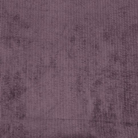 Tissu Velours côtelé lavé uni Raisin