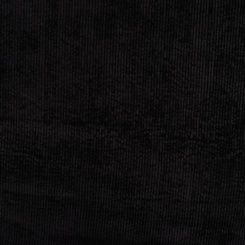 Tissu Velours côtelé lavé uni Noir