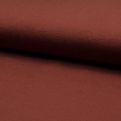 Tissu Bengaline Super stretch uni Brique