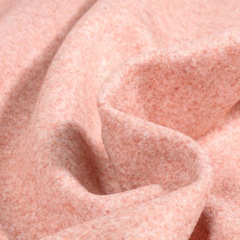 Tissu Maille envers polaire Vieux rose