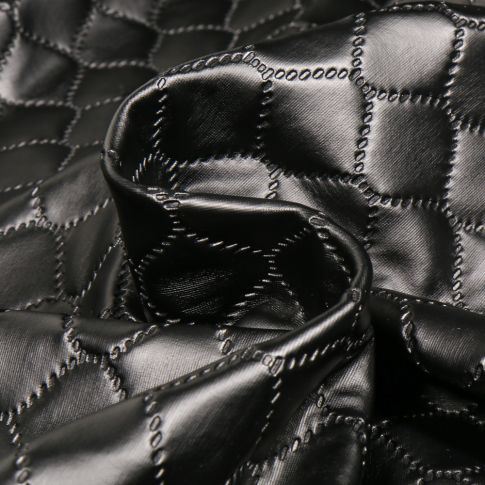 Tissu Matelassé Kimy Noir