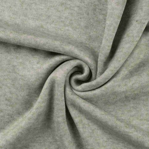 Tissu Maille Viscose lourde Maelis uni  Vert chiné