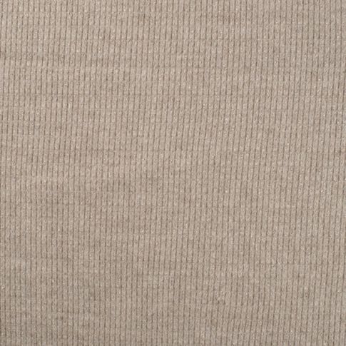 Tissu Maille côtelé Lurex uni Beige
