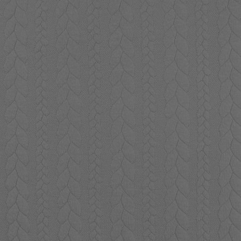 Tissu Sweat effet Maille tressée Gris
