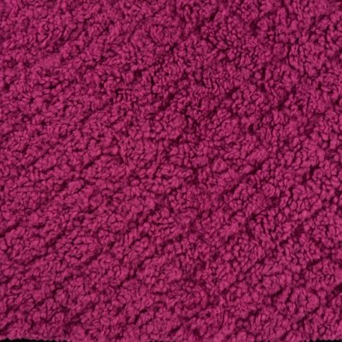 Tissu Fausse fourrure Suede fleuris uni Rose