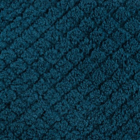 Tissu Fausse fourrure Suede fleuris uni Bleu pétrole