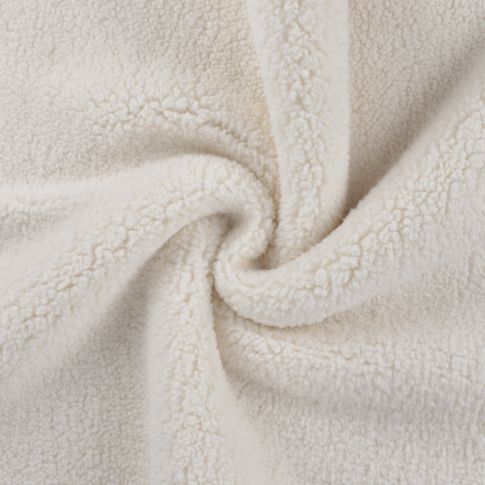Tissu Fausse fourrure Curly Blanc