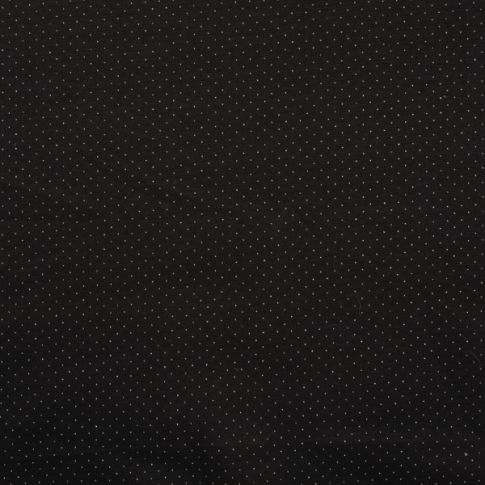 Tissu Jersey Milano Pois argentés sur fond Noir