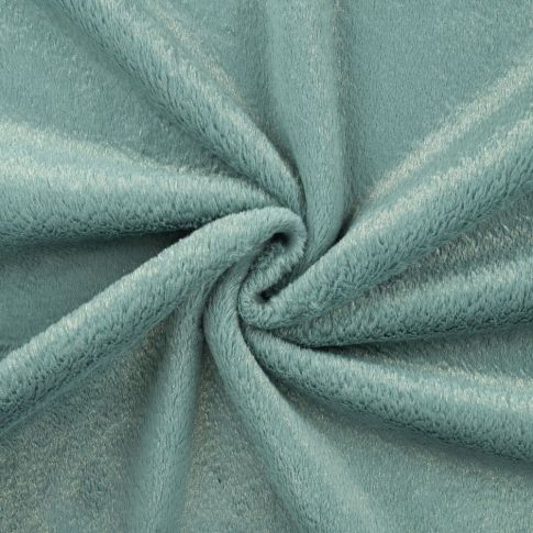 Tissu Fausse fourrure long poils lurex Vert menthe