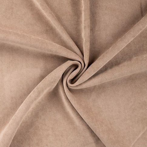 Tissu Velours tissé uni Beige