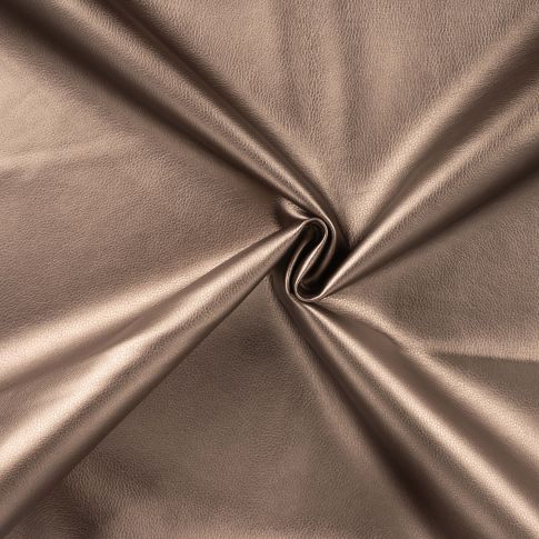 Tissu Simili cuir d'habillement uni Cuivre