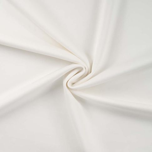Tissu Suédine Scuba uni Blanc cassé