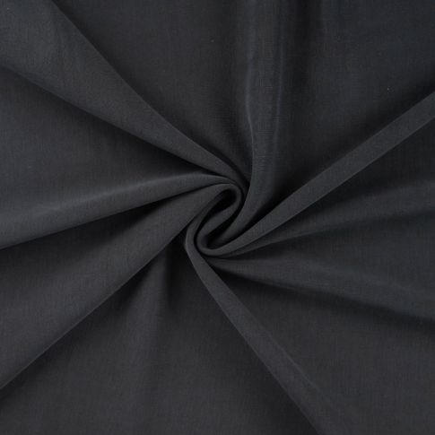 Tissu Jersey Modal satiné uni Noir