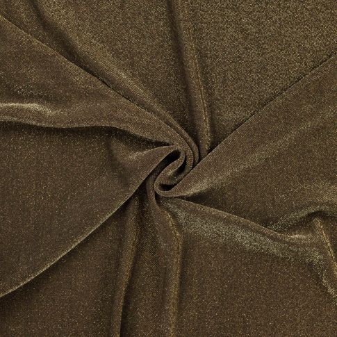 Tissu Maille Lurex Or sur fond Doré