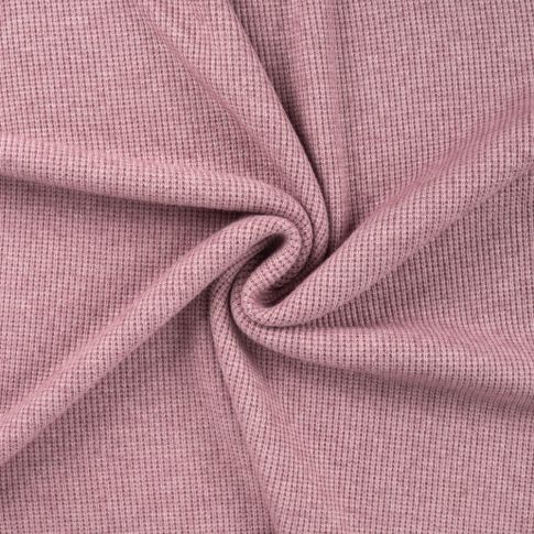 Tissu Maille Jersey Tricot uni Vieux rose