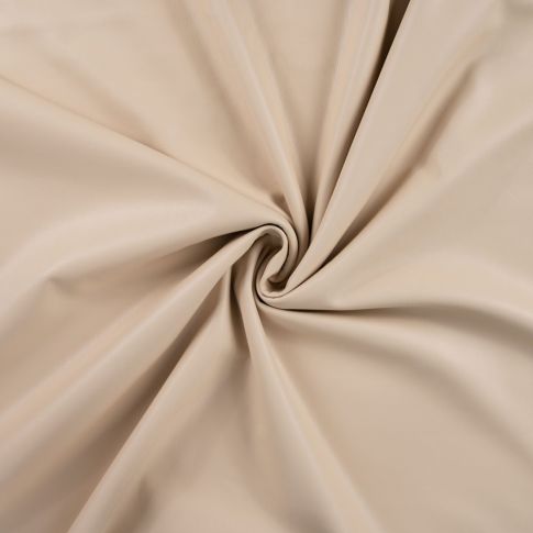 Tissu Simili Cuir Britney Stretch envers minky uni Beige sable