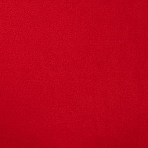 Tissu Polaire doux uni Rouge