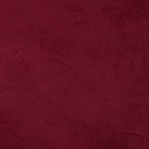 Tissu Polaire doux uni Bordeaux
