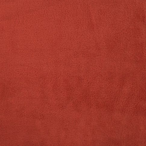 Tissu Polaire doux uni Brique