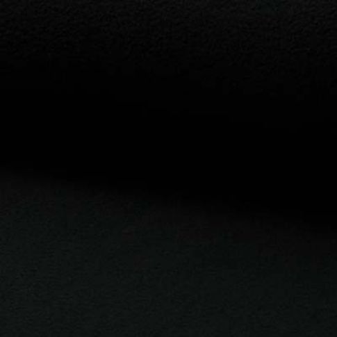 Tissu Polaire doux uni Noir