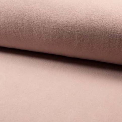 Tissu Polaire doux uni Rose poudré