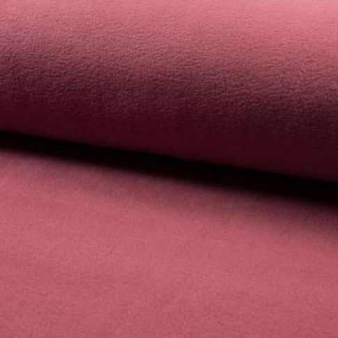 Tissu Polaire doux uni Vieux rose