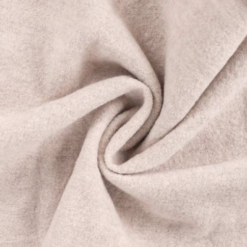 Tissu Laine bouillie  Isolde uni Ecru