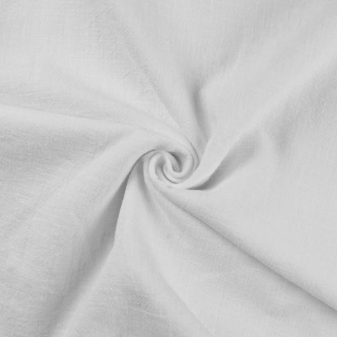 Tissu 100% Lin uni Blanc