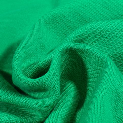 Tissu Jersey Bord côte uni Vert émeraude