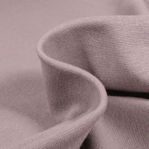 Tissu Jersey Bord côte uni Taupe