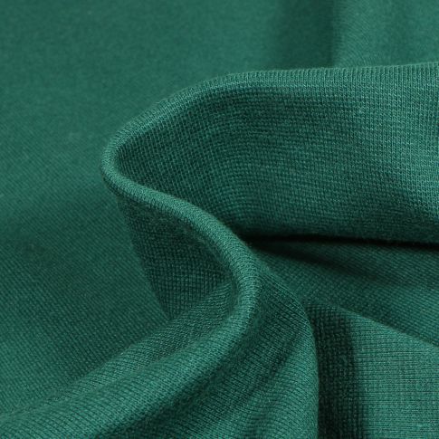 Tissu Jersey Bord côte uni Vert épicéa
