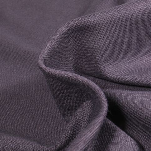 Tissu Jersey Bord côte uni Gris anthracite