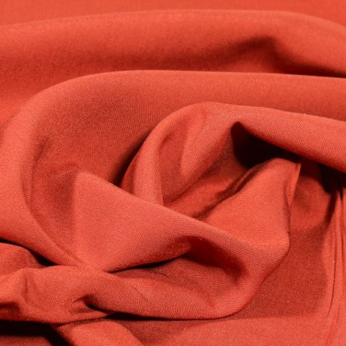 Tissu Viscose légère uni Brique