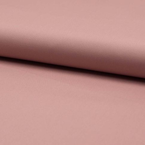 Tissu Popeline de coton unie stretch Rose