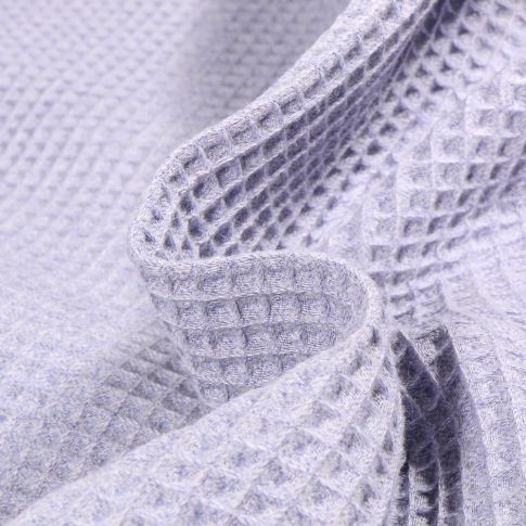 Tissu Nid d'abeille chiné Lilas
